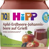 HiPP Bio Apfel-Erdbeere-Johannisbeere auf Grieß,