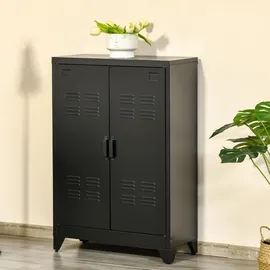 Homcom Aktenschrank 75 x 33 x 110 cm schwarz