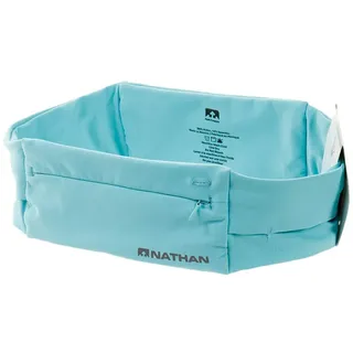 Nathan 7702 The Zipster Taillengürtel zum Laufen, Unisex, 7702, White (Blue Radiance), S