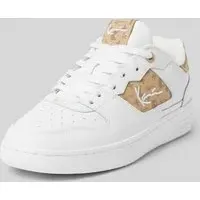 Sneaker mit Label-Stitching, Weiss, 42