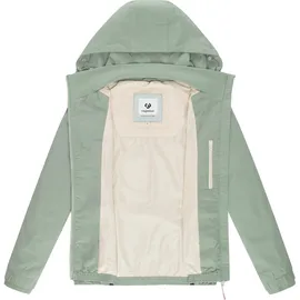 Ragwear Damen, Leichte Übergangsjacke kurze Blouson-Jacke mit Kapuze Dizzie A YOUMODO Dusty Green Gr. XXL - XXL