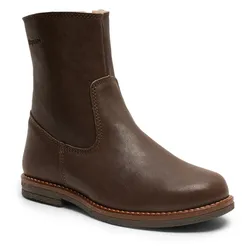 Winterstiefel BISGAARD "nicola lamb", Kinder, Gr. 39, braun (coffee), Leder, klassisch, Schuhe, Stiefel, Festtagsschuh, Winterstiefel mit wärmender Lammwolle