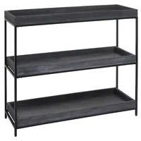 Mendler HWC-K71 Standregal 90 x 100 x 35 cm Dunkelgrau