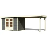 Karibu Gartenhaus Askola 4 mit 280 cm Schleppdach -