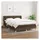 vidaXL Boxspringbett mit Matratze Dunkelbraun 140x200 cm Stoff