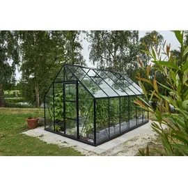 Juliana Universal 128 Alu schwarz Blankglas 3 mm 9,9 m2