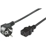 MicroConnect PE0771905 Stromkabel Schwarz 5 m CEE7/7 C19-Koppler (5 m), Stromkabel, Schwarz