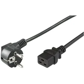 MicroConnect PE0771905 Stromkabel Schwarz 5 m CEE7/7 C19-Koppler (5 m), Stromkabel, Schwarz