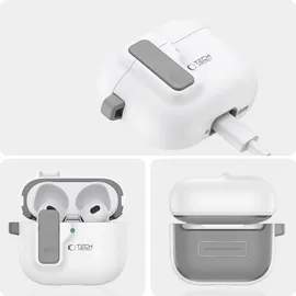 TECH-PROTECT Slim Hook Case for AirPods 4 Weiß
