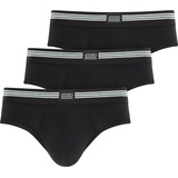 Jockey Cotton Stretch Brief schwarz S 3er Pack