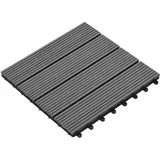 vidaXL Terrassenfliese 30 x 30 cm grau