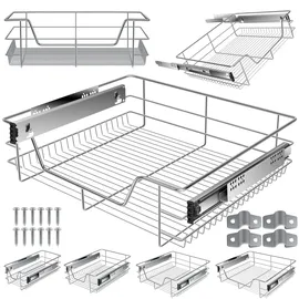 Kesser KESSER® Teleskopschublade Küchenschublade ? Küchenschrank ? Korbauszug ? Schrankauszug ? Vollauszug ? Schublade