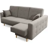 Sonstige Verlage Robin Hilton Ecksofa mit Schlaffunktion Bettkasten 2 Kissen Sofa L-Form Schlafsofa Freistehende Eckcouch Schlafcouch Wohnzimmermöbel Wohnlandschaf...