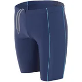 Aquarti Badehose Aquarti Herren Lange Badehose mit Kontrast-Paspel Jammer Blau XL