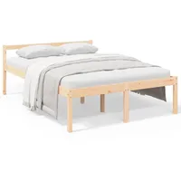vidaXL Seniorenbett 120x190 cm Massivholz Kiefer