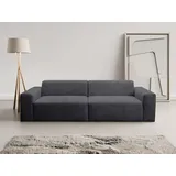 werk2 Sofa Zeus 3-Sitzer, B/T: 256/105 cm, Big-Sofa, modern & bequem, Curvy Trend 3-Sitzer mit urbaner Optik grau