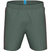 Arena Herren Fundamentals Logo Boxer Swim Trunks, Sage-Fluo Red, XXL