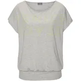 VENICE BEACH Rundhalsshirt Damen grau-limone Gr.36/38