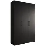 abiks möbel Drehtürenschrank INOVA 150 x 236,7 x 47 cm Schwarz