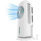 Cecotec - Verdunstungskühler mit EnergySilence 3500 Cool Compact Smart Control 65W, 3,5L Tank, Touch Control, 3 Geschwindigkeiten, 2 Modi, 70o Oszillation, Timer 12h, 2 Kühler