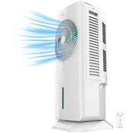 Cecotec - Verdunstungskühler mit EnergySilence 3500 Cool Compact Smart Control 65W, 3,5L Tank, Touch Control, 3 Geschwindigkeiten, 2 Modi, 70o Oszillation, Timer 12h, 2 Kühler