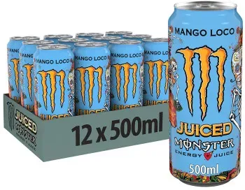 Monster Juiced Mango Loco Energy Drink 12x 500ml MHD 31-05-2026