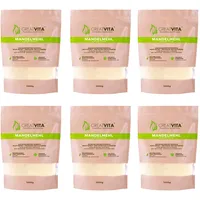 GreatVita 6x1kg Mandelmehl fein gemahlen, aus blanchierten Mandeln naturbelassen