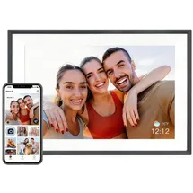 pomologic Portrait - Multimedia-Fotorahmen (10.10"), digitaler Bilderrahmen, schwarz
