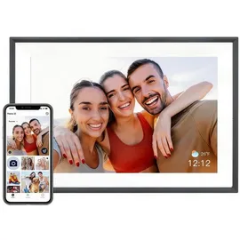 pomologic Portrait - Multimedia-Fotorahmen (10.10"), digitaler Bilderrahmen, schwarz