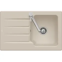 V&B Spüle Architectura 45 m Abl.garn, Exzenter, almond CeramicPlus