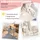 Costway 3 in 1 Beistellbett & Babywiege & Reisebett, 5-stufig Höhenverstellbares Babybett, 10° Neigung, Kinderbett inkl. Matratze, Tragetasche, S... - Beige
