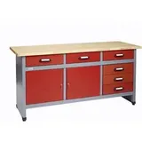 Küpper 12172 Werkbank rot (B x H x T) 1700 x 840 x 600 mm