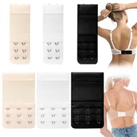 BH Verschluss Elastischen 3 Haken Stretch BH Erweiterung 2 Haken BH Verlängerung Schwarz Elastisches Verlängerungs Schwangerschafts Zubehör Bra Extender Weich für BH Verlängerer Frauen-BH 3 Farben - 14.5*9*1.3CM