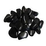 Aquagart Polierter Kiesel 60 kg Schwarz