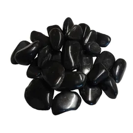 Aquagart Polierter Kiesel 60 kg Schwarz