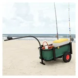 vidaXL Angelwagen mit Tasche Schwarz Stahl