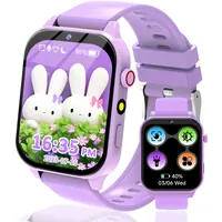 kaacly Smartwatch Kinder für Mädchen Jungen Geschenk mit 1,83" Gesicht 18 Spiel, Smart Watch Geburtstag Geschenke für Kinder