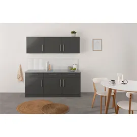 WIHO KÜCHEN Küchenzeile Cali 180 cm grau