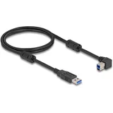 Delock USB 3.0 Kabel A Stecker auf B Stecker 90° links 1 m