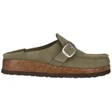 NOU Emilian V2 Leder Kork Mokassins Damen, 3025 - olivine 38