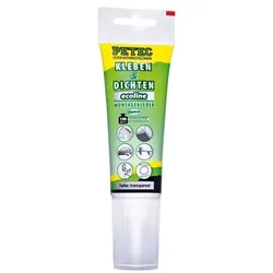 PETEC Karosserie & Dichtmasse transparent (80 ml) Metall-Klebstoff,Karosserieklebstoff,Hybridklebstoff,Glas-Metall-Klebstoff,Universalklebstoff Transp
