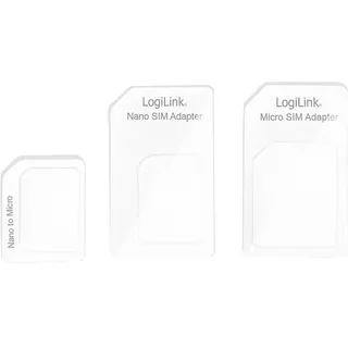 Logilink AA0047 Dual Sim-Karten Adapter für Micro SIM und Nano SIM