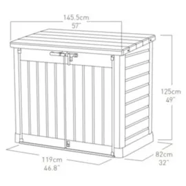 KETER Mülltonnenbox Store It Out MAX 146 x 125 x 82 cm beige