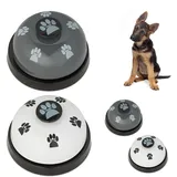 Relaxdays Haustier Trainingsglocke 4er Set, Hundeklingel für Sauberkeitstraining, Hxd 4,5x7cm, Katzenklingel, Mehrfarbig