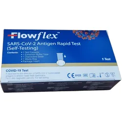 20x Corona Schnelltest FlowFlex Nasal Antigen Laientest CE0123 BfArM Hardpack