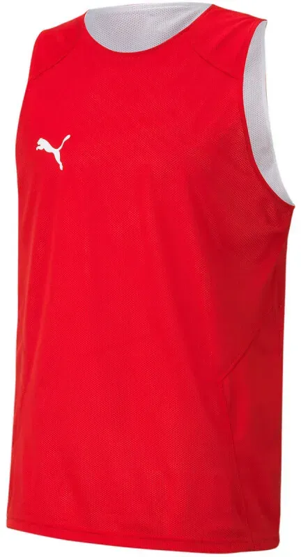 PUMA Basketball Practice Tanktop Herren PUMA white/high risk red 3XL