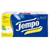 Tempo Taschentücher Plus 12x9 Tücher, 4er Pack (48 Päckchen)