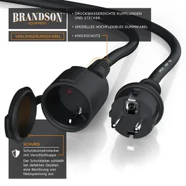 Brandson Outdoor-Verlängerungskabel IP44 mit Schuko 30 m