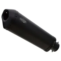 Shark exhaust DSX-10 Edelstahl beschichtet schwarz-matt, schwarz
