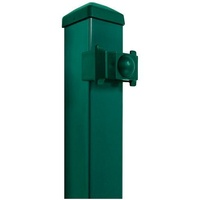KRAUS Zaunpfosten Modell K mit Klemmhaltern, Zaunpfosten 4x4x180 cm, für Höhe 120 cm grün